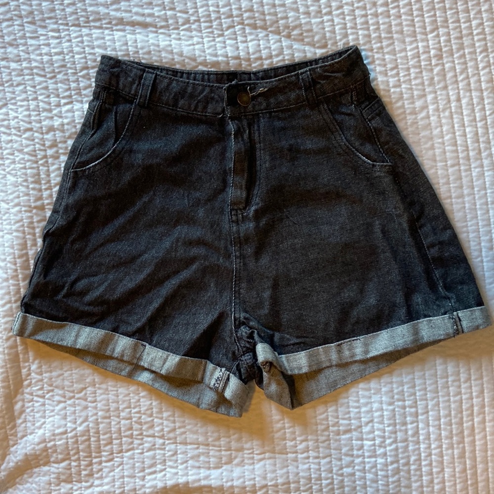 Cute dark denim shorts